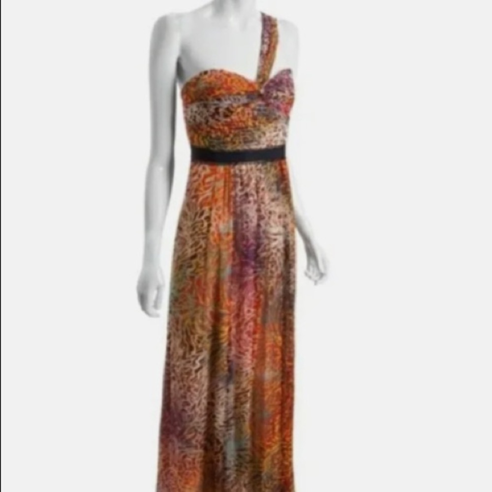 BCBG MaxAzria Silk One Shoulder Goddess Dress❣️NWOT